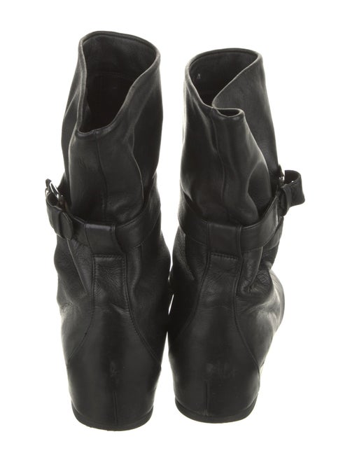 Stuart Weitzman Leather Moto Boots