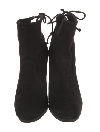 Stuart Weitzman Suede Lace-Up Boots