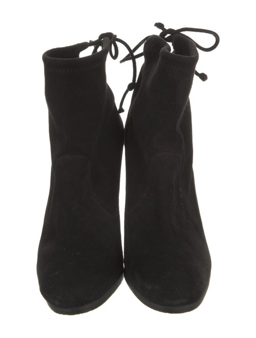 Stuart Weitzman Suede Lace-Up Boots