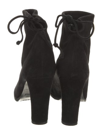 Stuart Weitzman Suede Lace-Up Boots