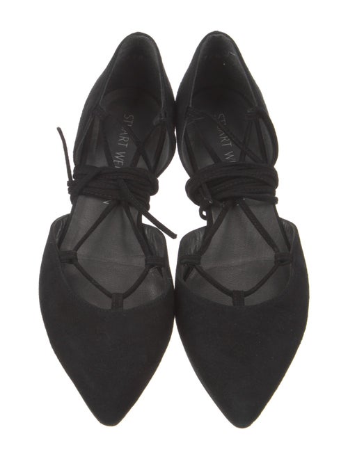 Stuart Weitzman Suede D'Orsay Flats