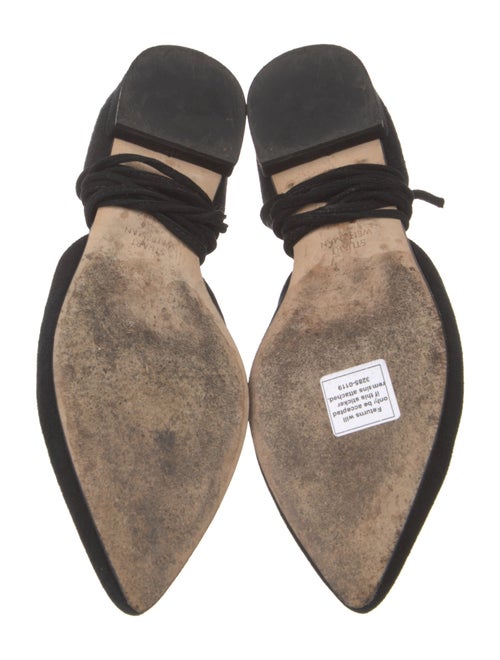 Stuart Weitzman Suede D'Orsay Flats