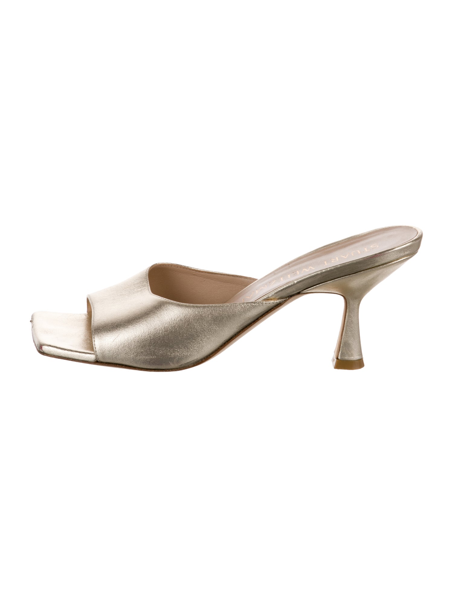 Stuart Weitzman Leather Slides