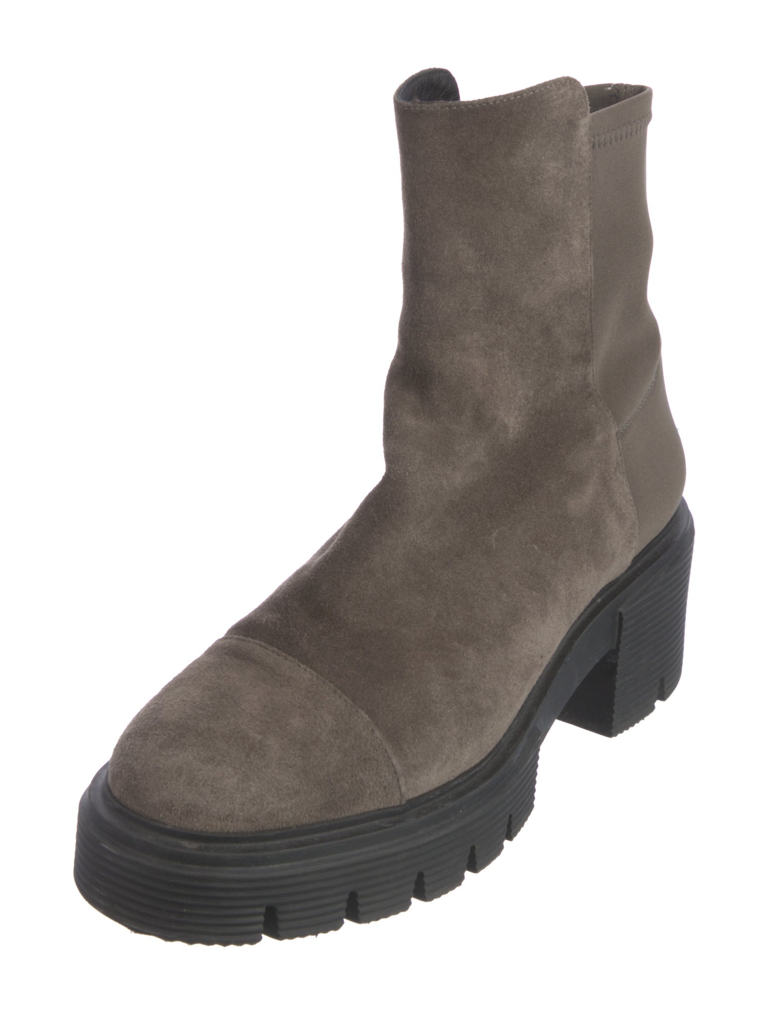 Stuart Weitzman Suede Combat Boots