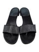 Stuart Weitzman Leather Printed Slides