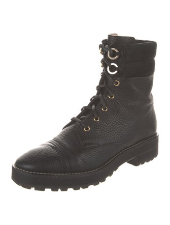 Stuart Weitzman Leather Combat Boots