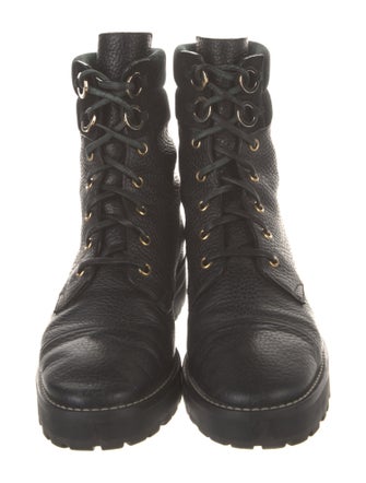Stuart Weitzman Leather Combat Boots