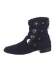 Stuart Weitzman Suede Moto Boots