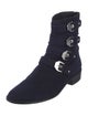 Stuart Weitzman Suede Moto Boots