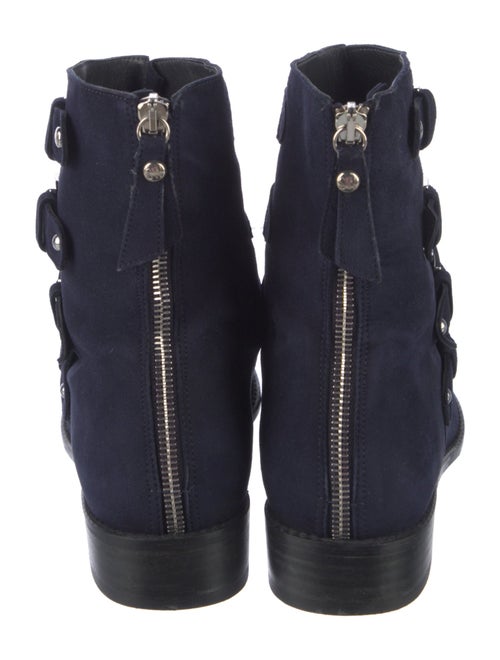 Stuart Weitzman Suede Moto Boots