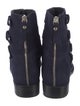Stuart Weitzman Suede Moto Boots