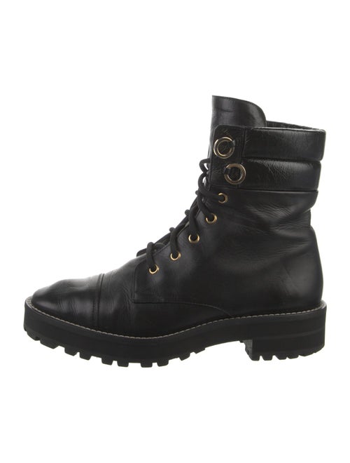 Stuart Weitzman Leather Combat Boots