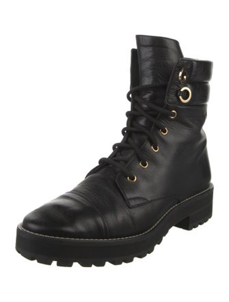 Stuart Weitzman Leather Combat Boots