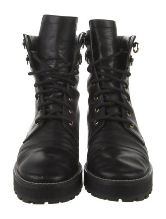 Stuart Weitzman Leather Combat Boots