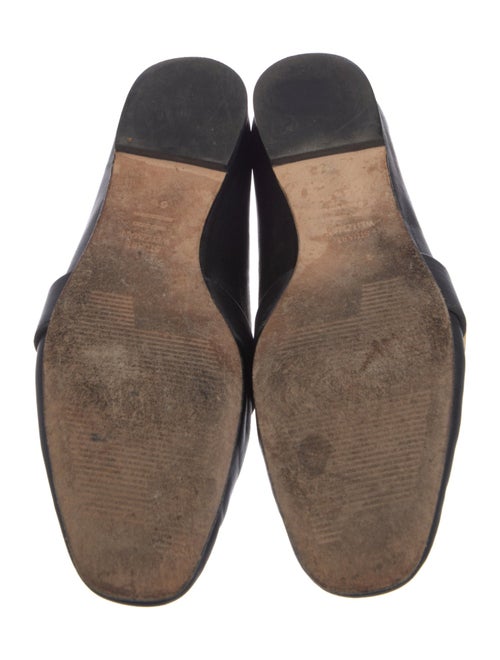 Stuart Weitzman Leather Studded Accents Loafers