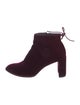 Stuart Weitzman Velvet Lace-Up Boots