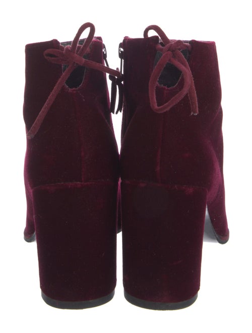 Stuart Weitzman Velvet Lace-Up Boots