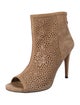 Stuart Weitzman Suede Lasercut Accents Boots
