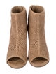 Stuart Weitzman Suede Lasercut Accents Boots