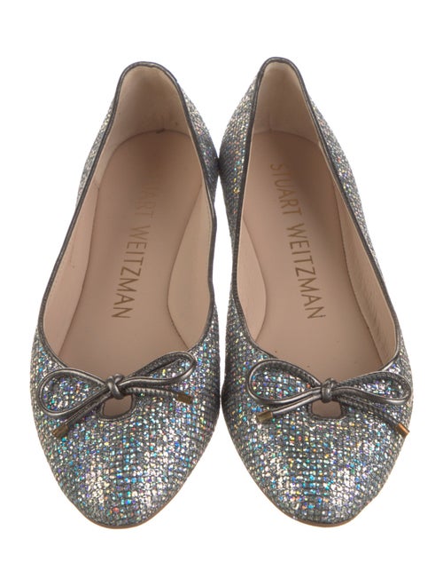 Stuart Weitzman Glitter Ballet Flats