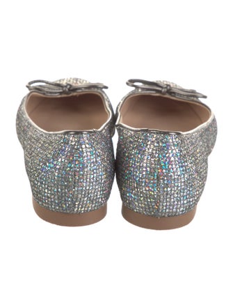 Stuart Weitzman Glitter Ballet Flats
