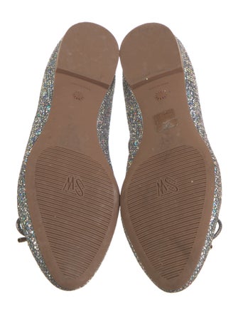 Stuart Weitzman Glitter Ballet Flats