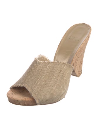 Stuart Weitzman Canvas Slides