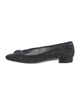 Stuart Weitzman Mesh Printed Flats