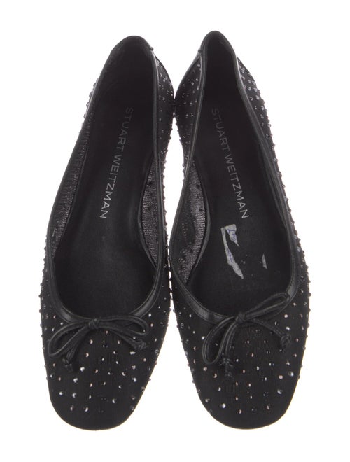 Stuart Weitzman Mesh Printed Flats