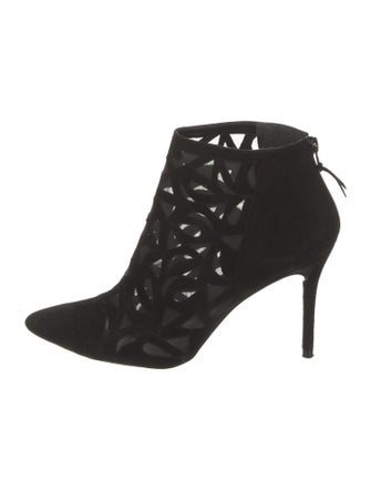 Stuart Weitzman Suede Lace-Up Boots
