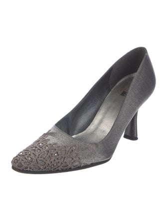 Stuart Weitzman Crystal Embellishments Pumps