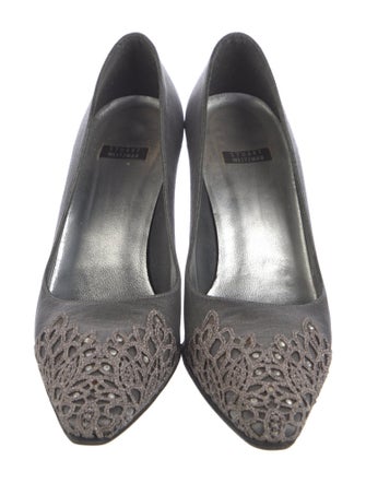 Stuart Weitzman Crystal Embellishments Pumps