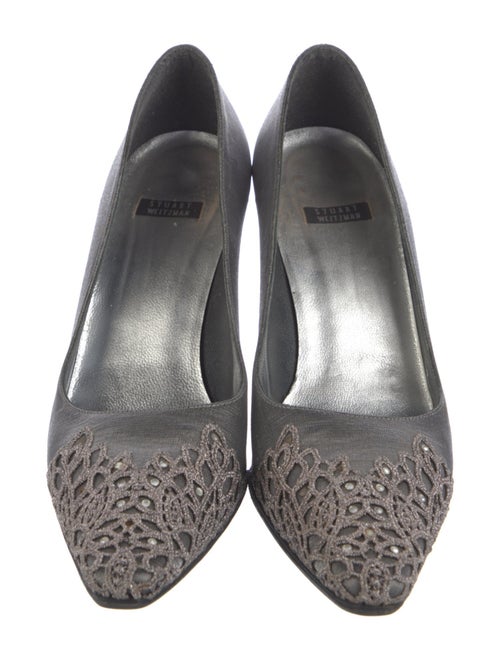 Stuart Weitzman Crystal Embellishments Pumps