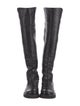 Stuart Weitzman Leather Leather Trim Embellishment Boots