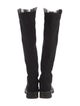 Stuart Weitzman Leather Leather Trim Embellishment Boots