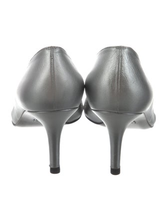 Stuart Weitzman Leather Lace Pattern Sandals