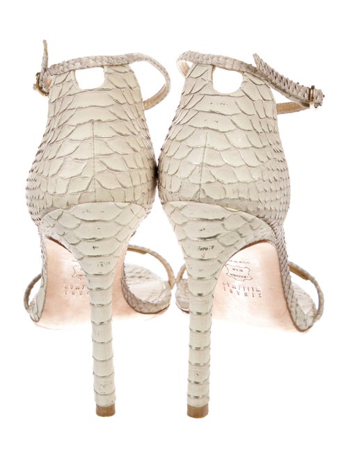Stuart Weitzman Leather Animal Print Sandals