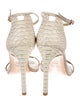 Stuart Weitzman Leather Animal Print Sandals