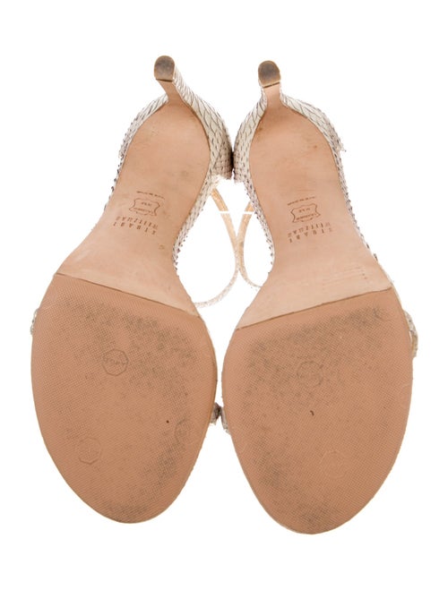 Stuart Weitzman Leather Animal Print Sandals