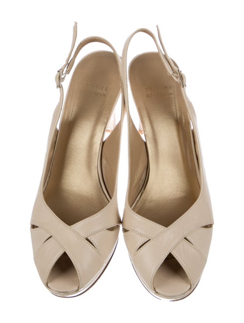 Stuart Weitzman Leather Slingback Pumps