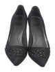 Stuart Weitzman Satin Beaded Accents Pumps