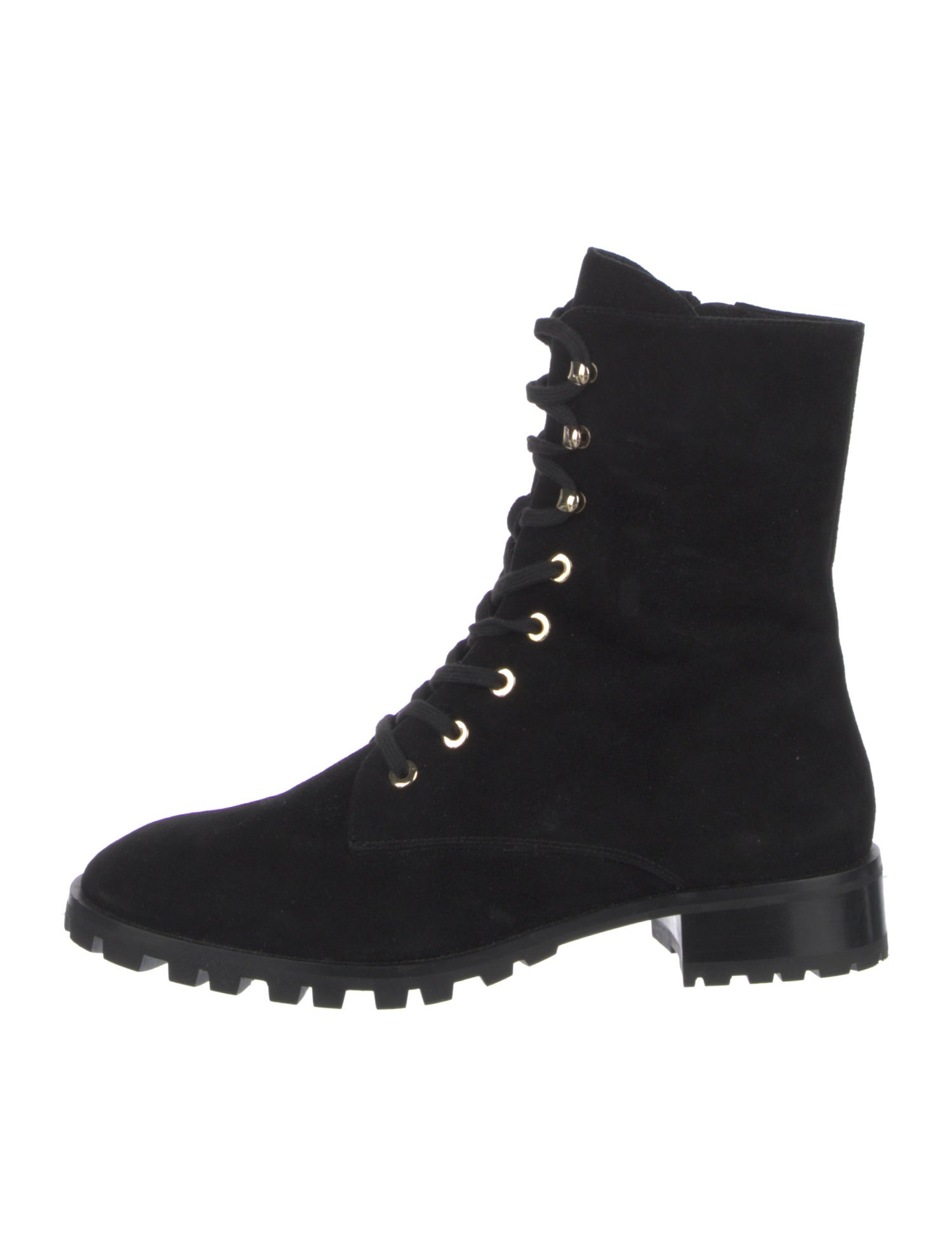 Stuart Weitzman Suede Combat Boots