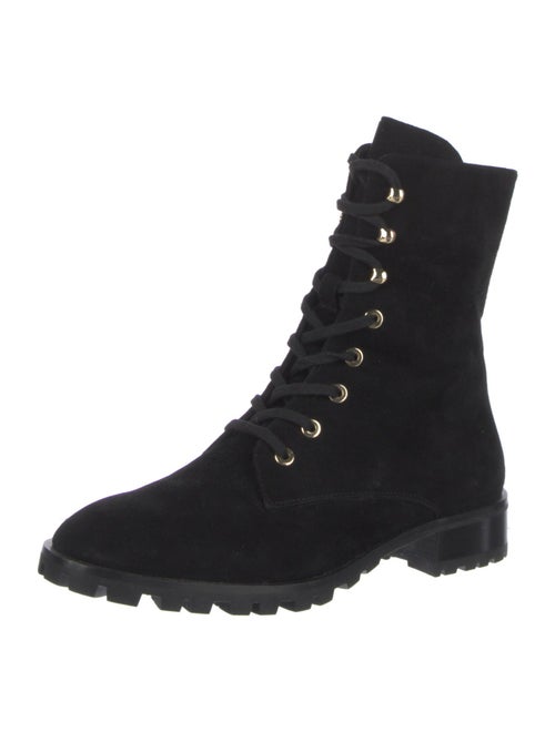 Stuart Weitzman Suede Combat Boots