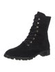 Stuart Weitzman Suede Combat Boots