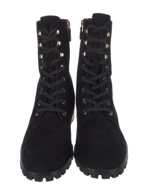 Stuart Weitzman Suede Combat Boots