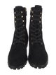 Stuart Weitzman Suede Combat Boots