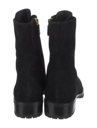 Stuart Weitzman Suede Combat Boots