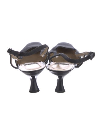 Stuart Weitzman Canvas Slingback Pumps