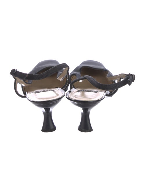 Stuart Weitzman Canvas Slingback Pumps