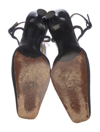 Stuart Weitzman Canvas Slingback Pumps